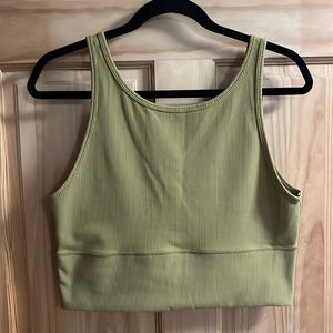 Lulu Lemon Power Pivot Ribbed Crop Top